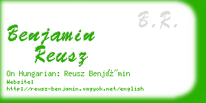 benjamin reusz business card